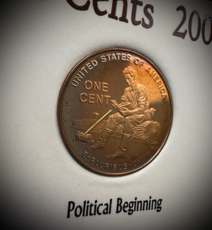 2009-S Lincoln Bicentennial Cent GEM PROOF 4 Coin Set GORGEOUS Naturally Toned8