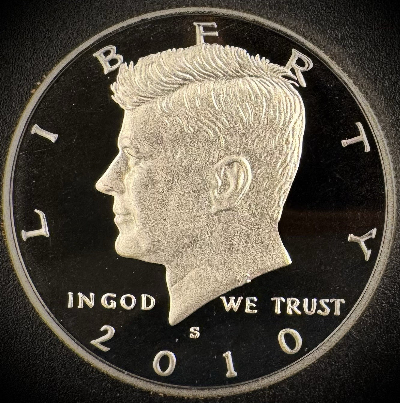 2010-S GEM PROOF Kennedy Half Dollar Clad 50C DEEP ULTRA CAMEO0