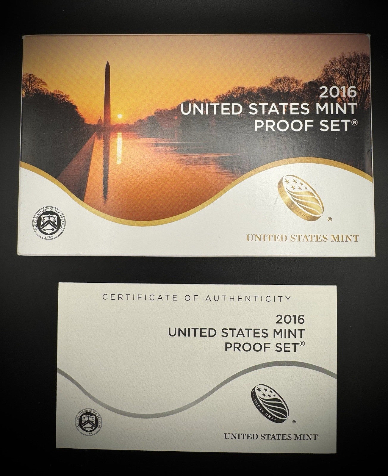 2016-S ATB Quarter GEM PROOF Clad 5 Coin Set w 2016 US Mint Box and COA2