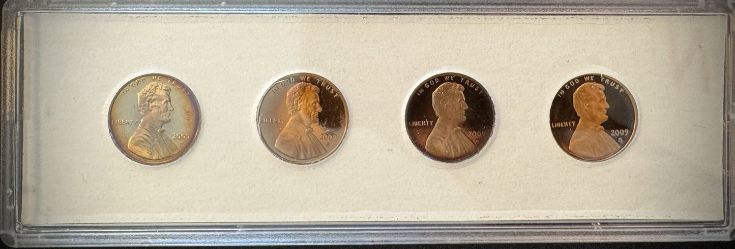 2009-S Lincoln Bicentennial Cent Penny PROOF Coin Set GORGEOUS Naturally Toned1