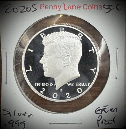 2020-S Kennedy Half Dollar GEM PROOF .999 Silver2