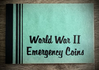 Never Used Vintage Meghrig World War II Emergency Coins G-31 Album No Coins0