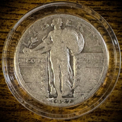 1927-S 25C Standing Liberty Quarter KEY DATE LOW Mintage 396,000 #22