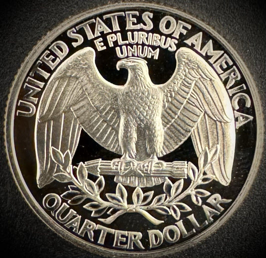 1993-S Washington Quarter GEM PROOF Clad DEEP ULTRA CAMEO Coin1