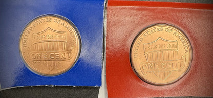 2010 Satin Finish Lincoln Shield Cent P D Uncirculated 2 Coin Set From US Mint1