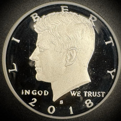 2018-S 90% SILVER GEM PROOF Kennedy Half Dollar 50C .900 Fine0