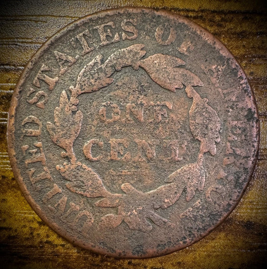 1827 Large Cent Coronet Head Matron Style1