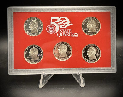 2004-S 90% SILVER America the Beautiful PROOF Quarter Set w US MINT Box COA2