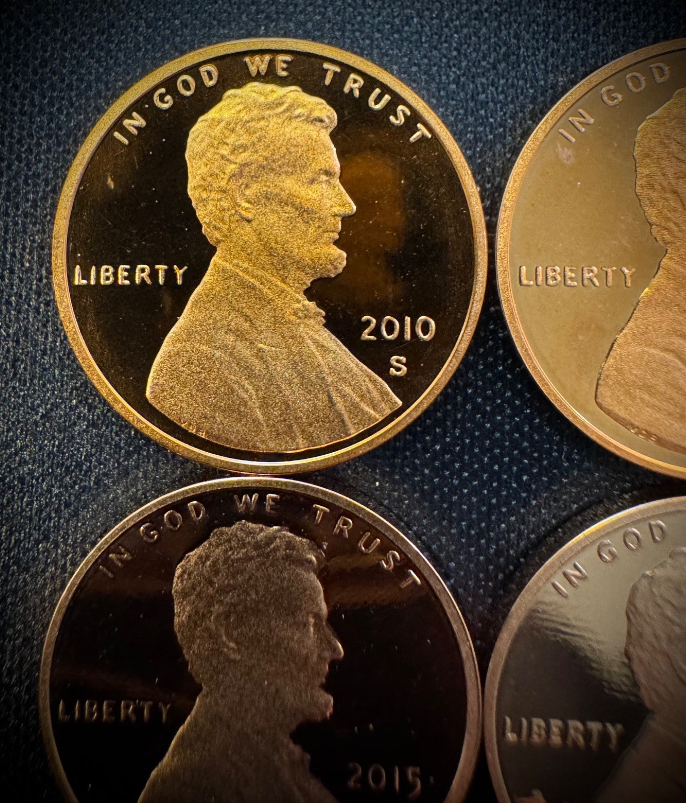 2010-2019 S Lincoln Shield Cent GEM PROOF 10 Coin CONSECUTIVE Years Lot Set5