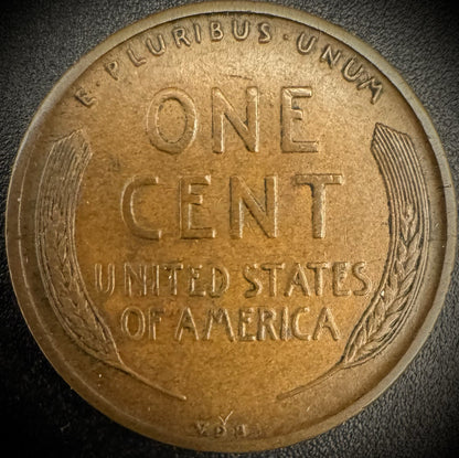 1909-P VDB Lincoln Wheat Cent Penny First Year Of Type AU #21