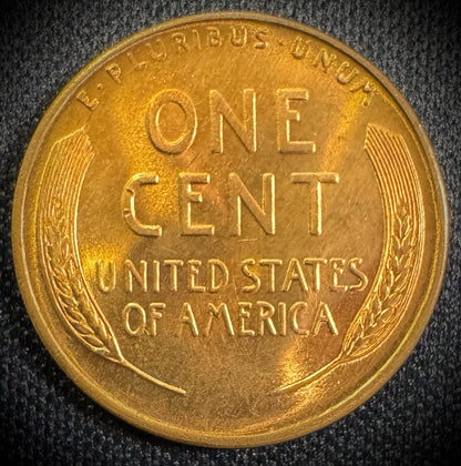 1938 Lincoln Wheat Cent Brilliant Uncirculated RED GEMDripping With Luster1