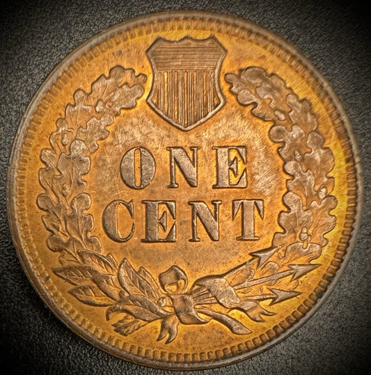 1907 Indian Head Cent Penny Full Liberty 4 Diamonds CARTWHEEL LUSTER SEE VIDEO1
