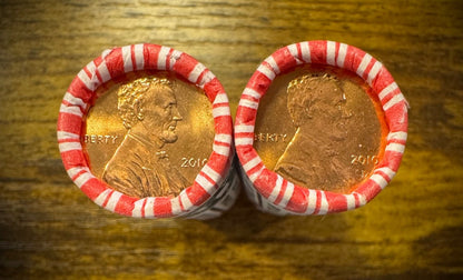 2010 P & D Lincoln Shield Cent Rolls One-Cent Coin Launch February 11, 20102