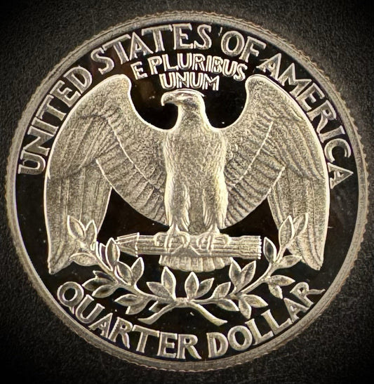 1989-S Washington Quarter PROOF Clad DEEP ULTRA CAMEO Coin1