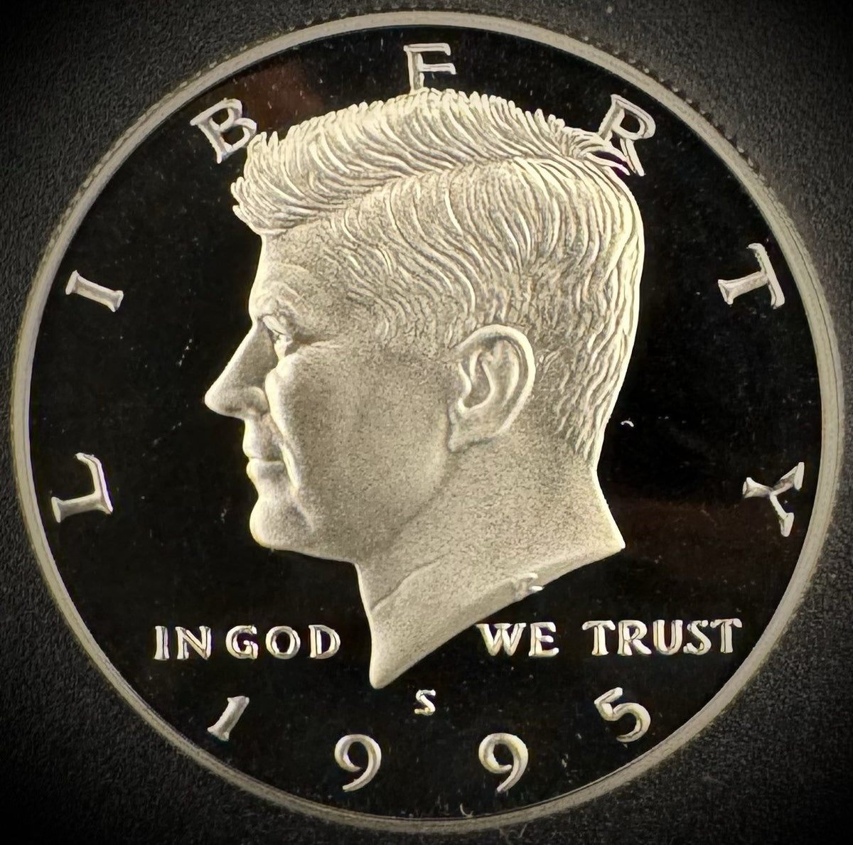 1995-S GEM PROOF Kennedy Half Dollar Clad 50C DEEP ULTRA CAMEO0