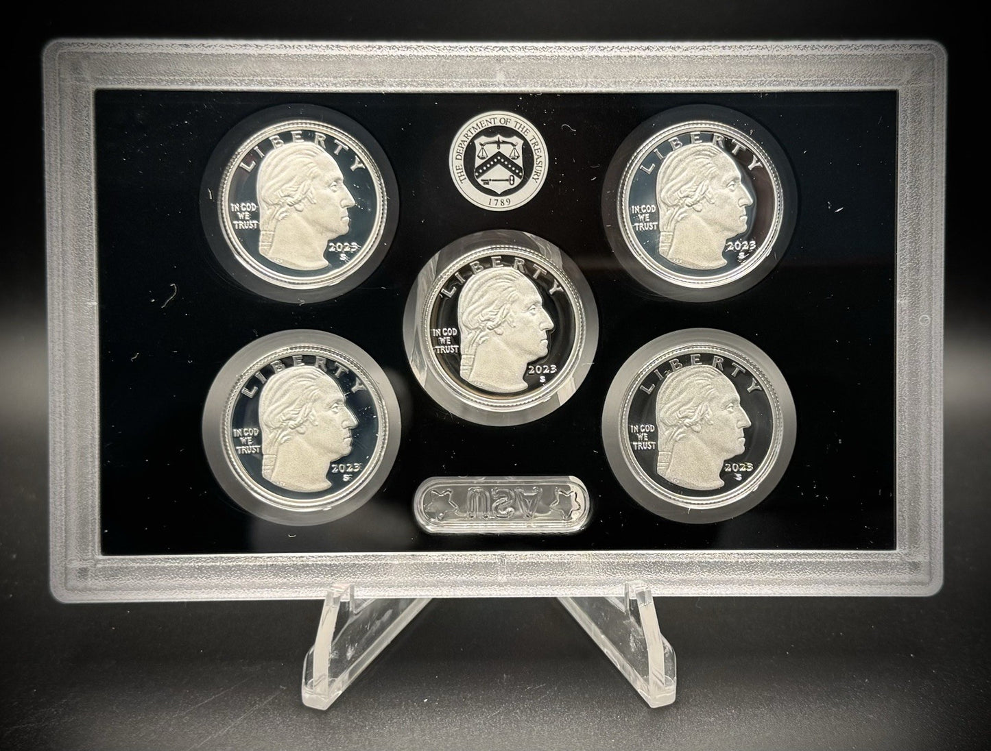 2023-S .999 SILVER America the Beautiful Quarter Set w 2023 US MINT Box COA1