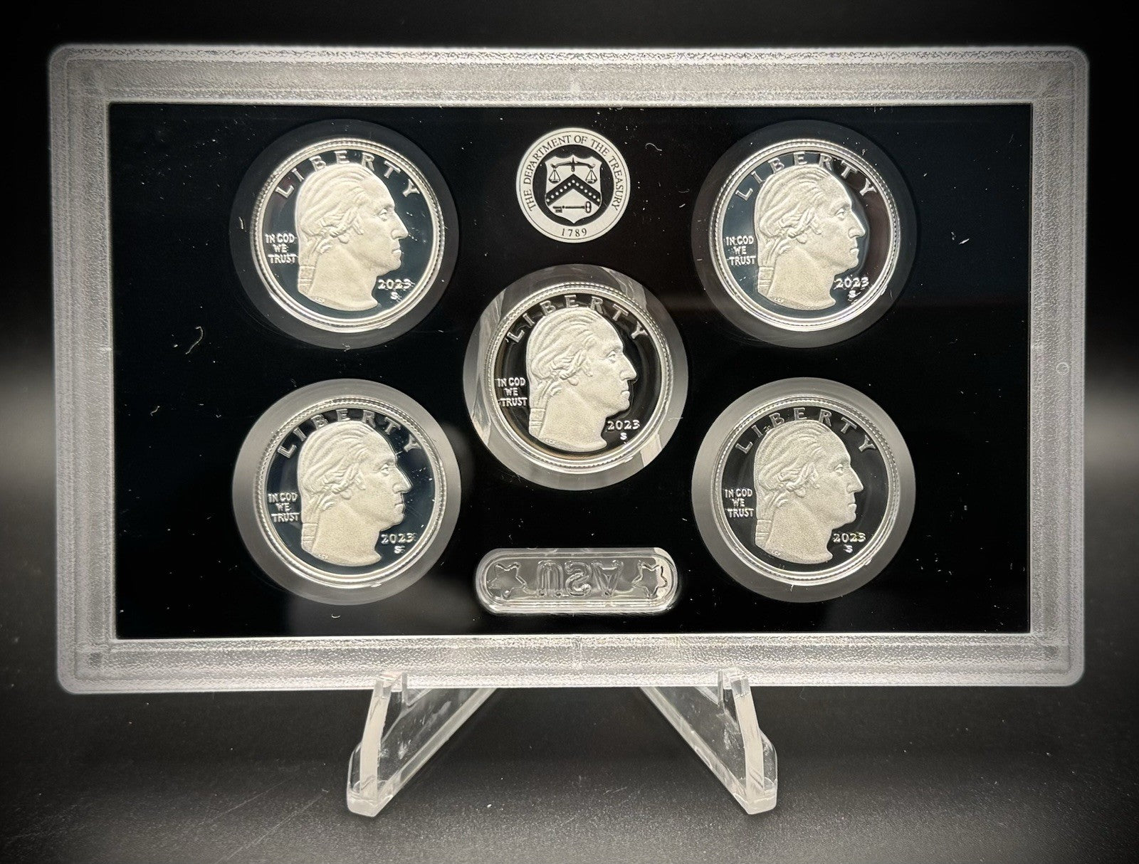 2023-S .999 SILVER America the Beautiful Quarter Set w 2023 US MINT Box COA1