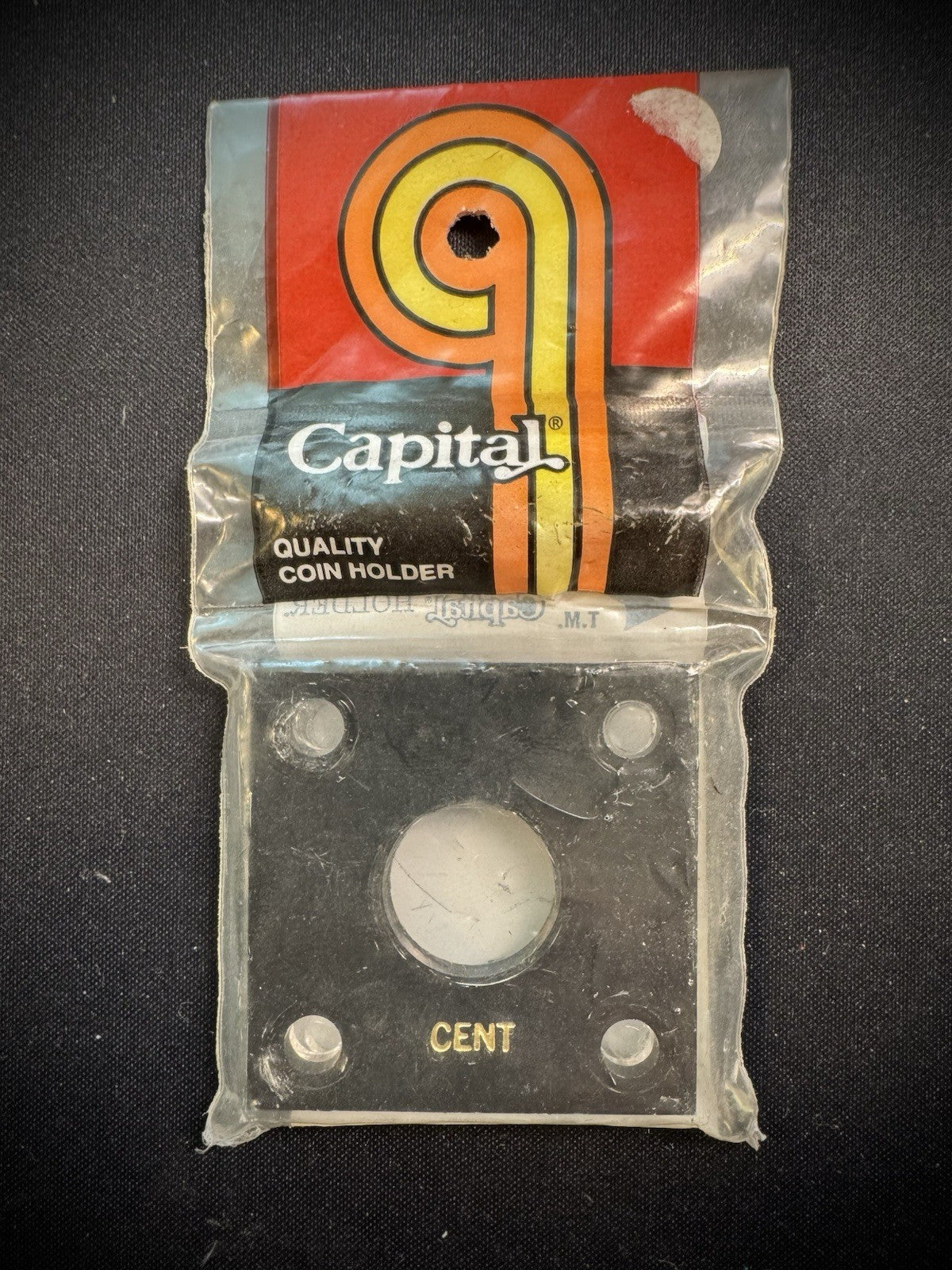 Capital Plastic Holder For Cent 2x2 Black Quality Coin Holder Display Storage0