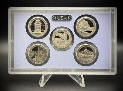 2010-S ATB Quarter GEM PROOF Clad 5 Coin Set w 2010 US Mint Box and COA1