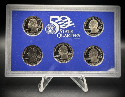 2003-S State Quarter GEM PROOF Clad 5 Coin Set w 2003 US Mint Box and COA1