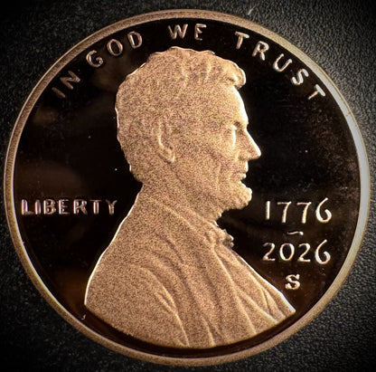 2026-S Lincoln Shield Cent Penny GEM PROOF DEEP ULTRA CAMEO Coin2