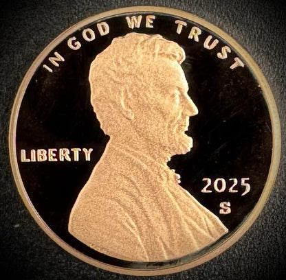 2025-S Lincoln Shield Cent Penny GEM PROOF DEEP ULTRA CAMEO Coin From US Mint0
