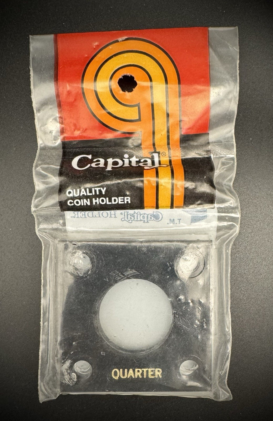 Capital Plastic Holder For 25 Cent Quarter 2x2 Black Quality Coin Holder Display0