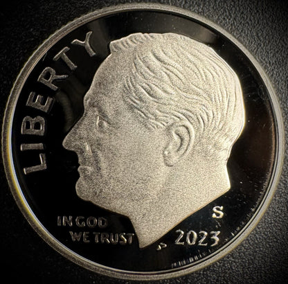 2023-S GEM PROOF Roosevelt Dime 10C Clad DEEP CAMEO Coin0