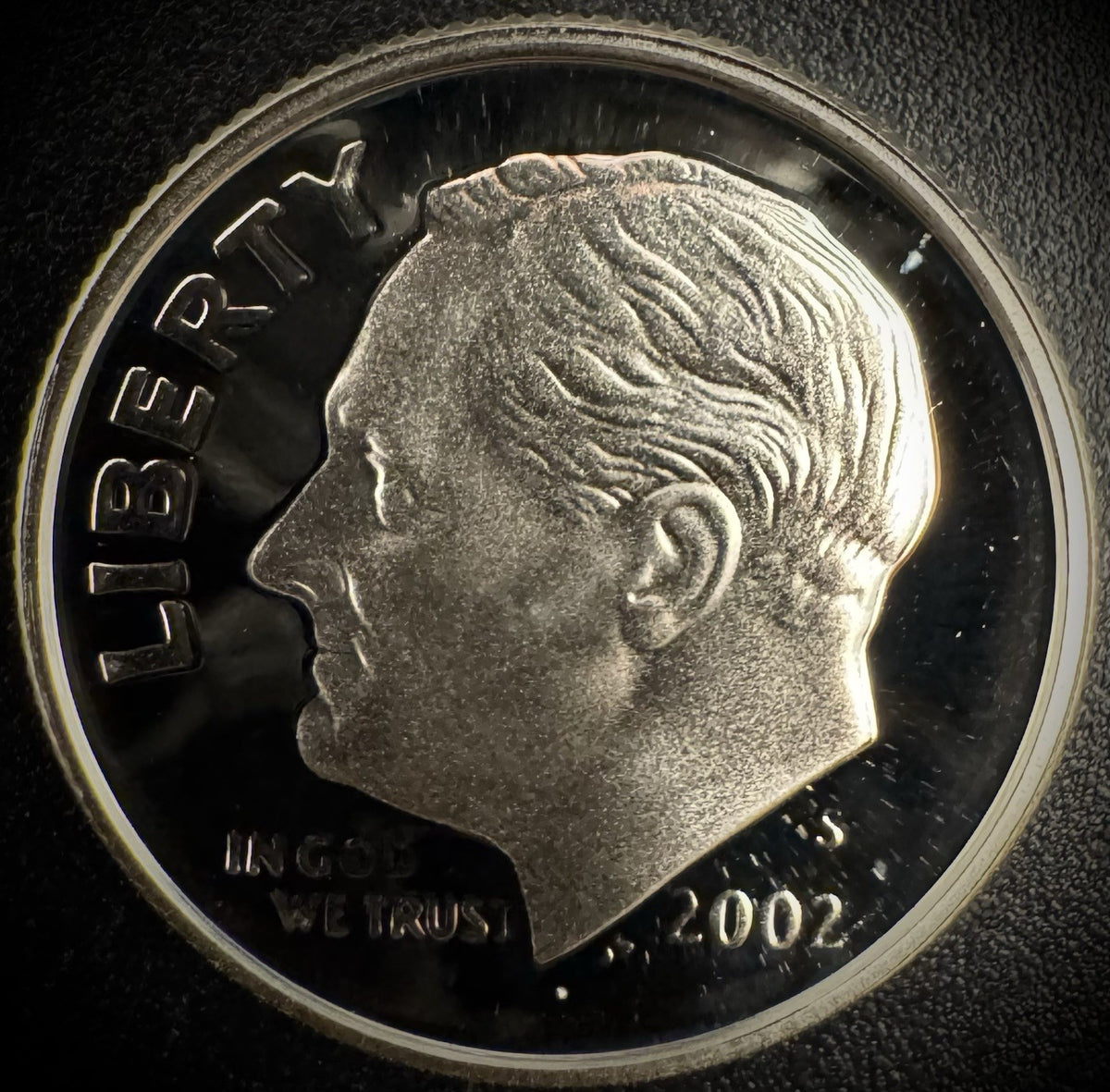 2002-S GEM PROOF Roosevelt Dime 10C SILVER DEEP ULTRA CAMEO Coin0
