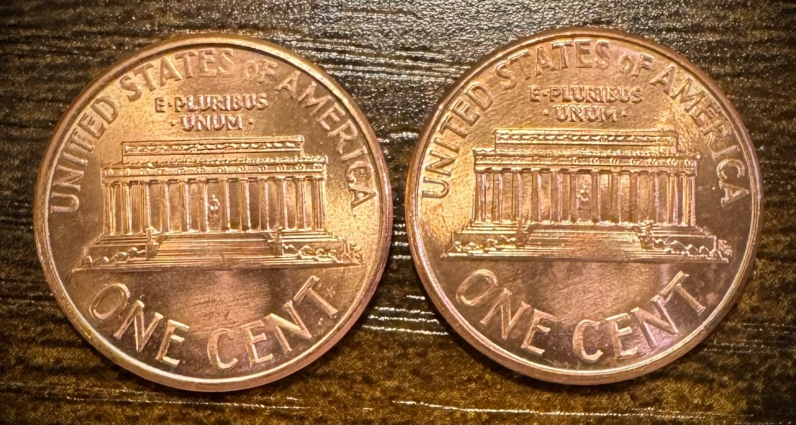 1989 P & D Lincoln Memorial Cent BU 2 Coin Set From Original Rolls1