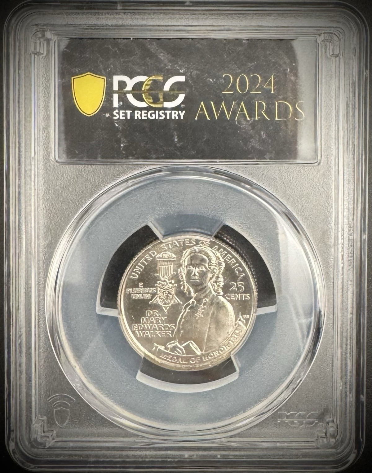 2024-P Dr Mary Edwards Walker Quarter Stacks Bowers PCGS SET REGISTRY AWARDS0