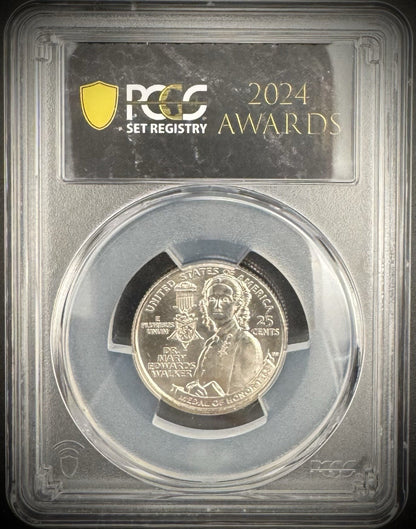 2024-P Dr Mary Edwards Walker Quarter Stacks Bowers PCGS SET REGISTRY AWARDS0
