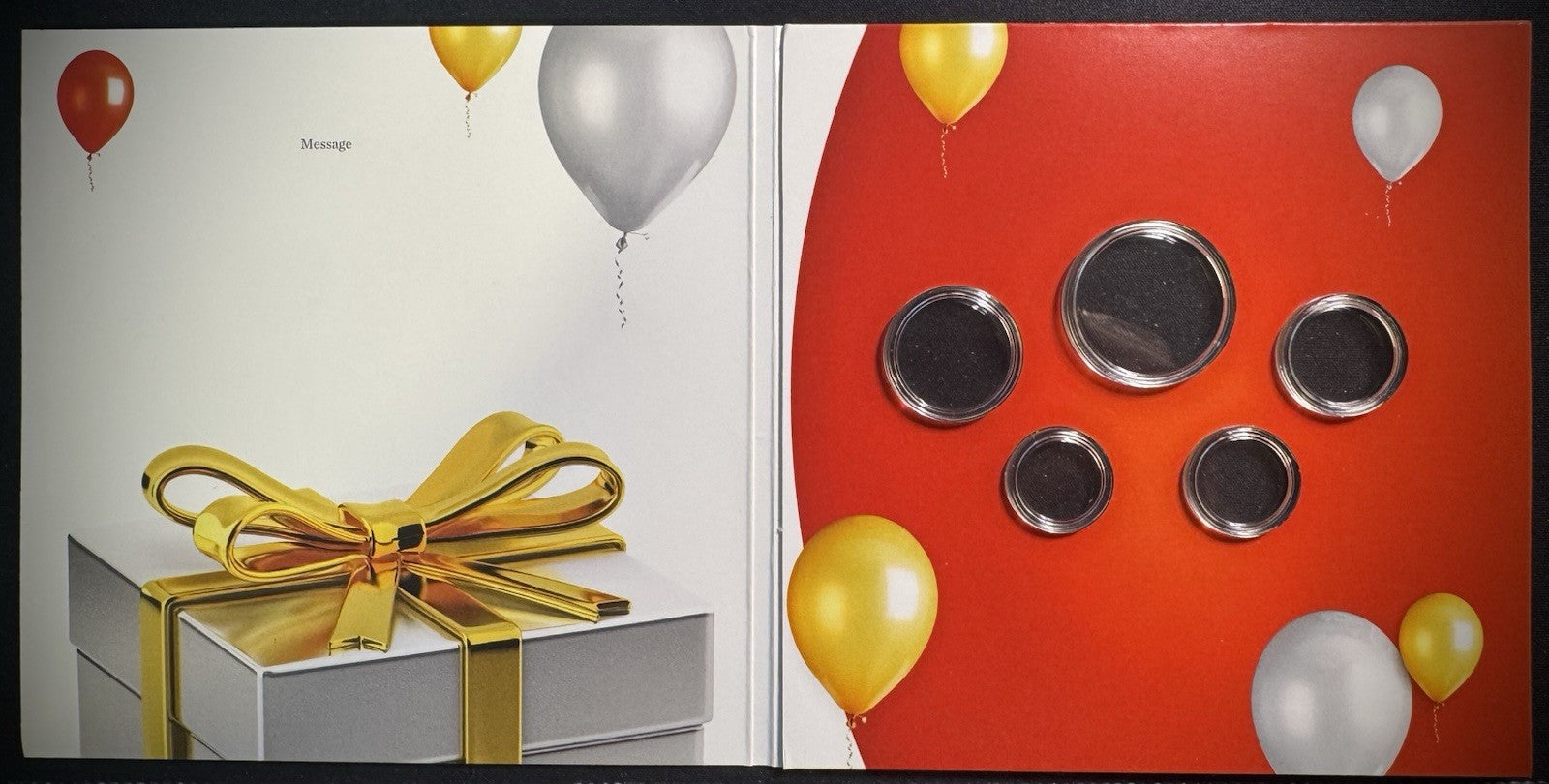 2020 US Mint Happy Birthday Coin Set Card w Plastic Coin Holders Only No Coins1