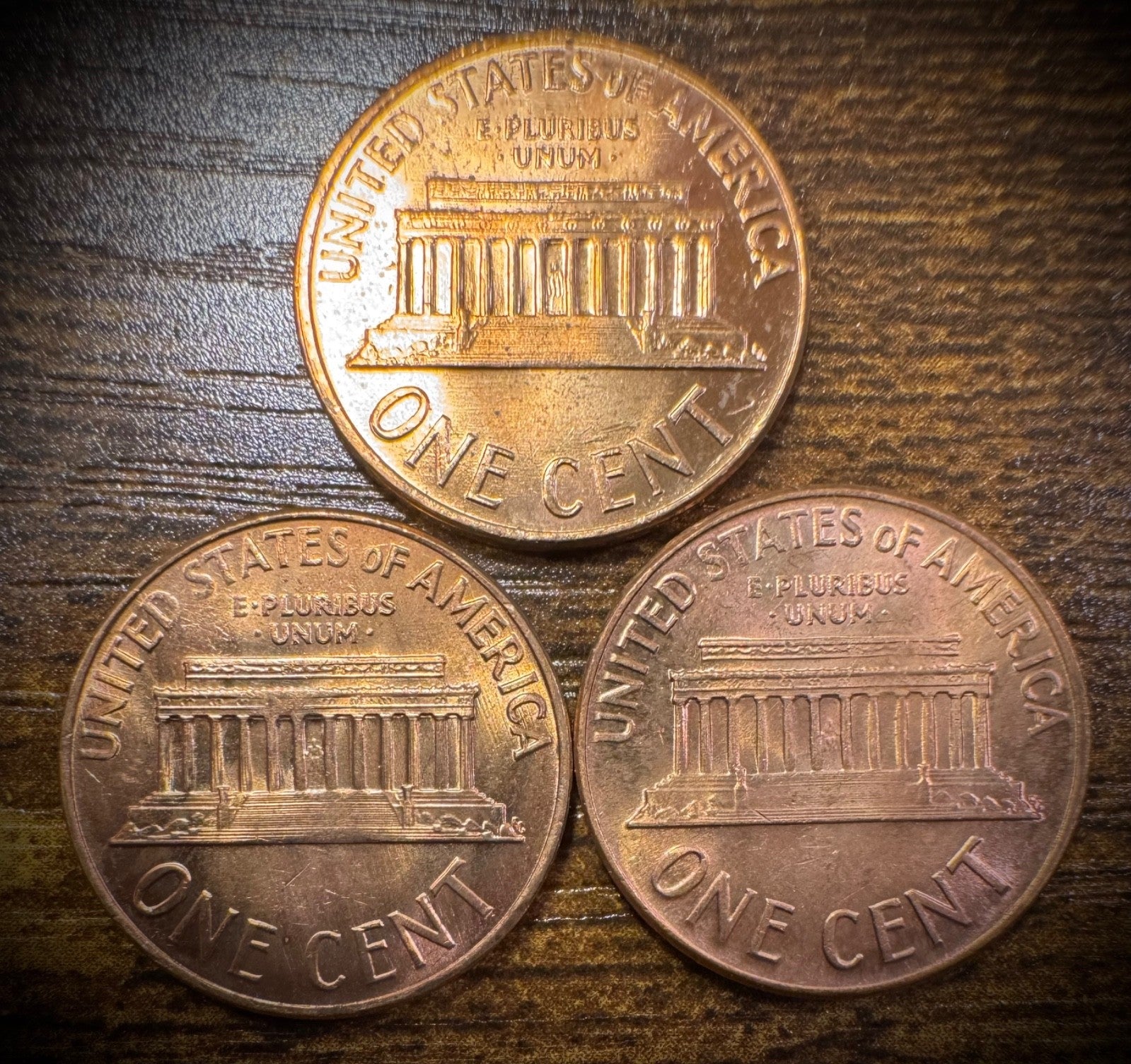 1968 Lincoln Memorial Cent P D S Uncirculated 3 Coin Lot From Original Rolls1