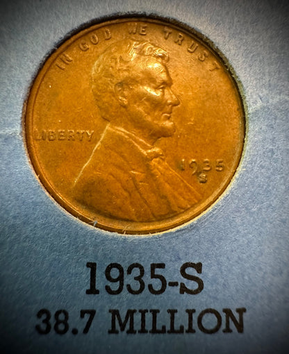 1909 VDB-1974 P D S Lincoln Cent Starter Set 154 Coins 1960-D Small Date Whitman9