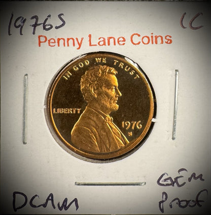 1975 1976 1977 1978 1979 S Type 1 & 2 Lincoln Memorial Gem PROOF Cent 6 Coin Set4