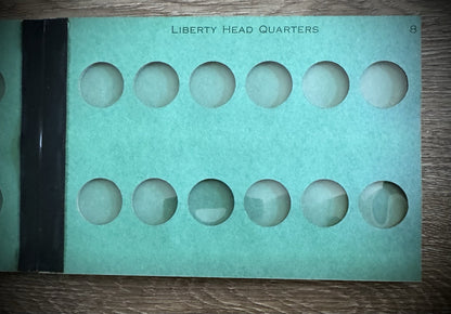 Never Used Vintage Meghrig Barber Quarters 1892-1905 G-8 G-9 Albums Empty10