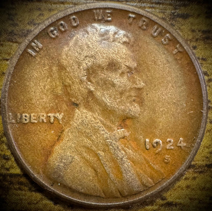 1924-S Lincoln Wheat Cent BETTER DATE0