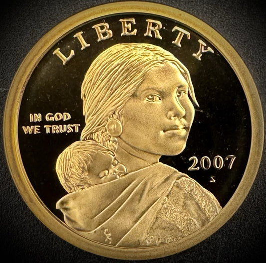2007-S Sacagawea Dollar PROOF DEEP ULTRA CAMEO Coin0