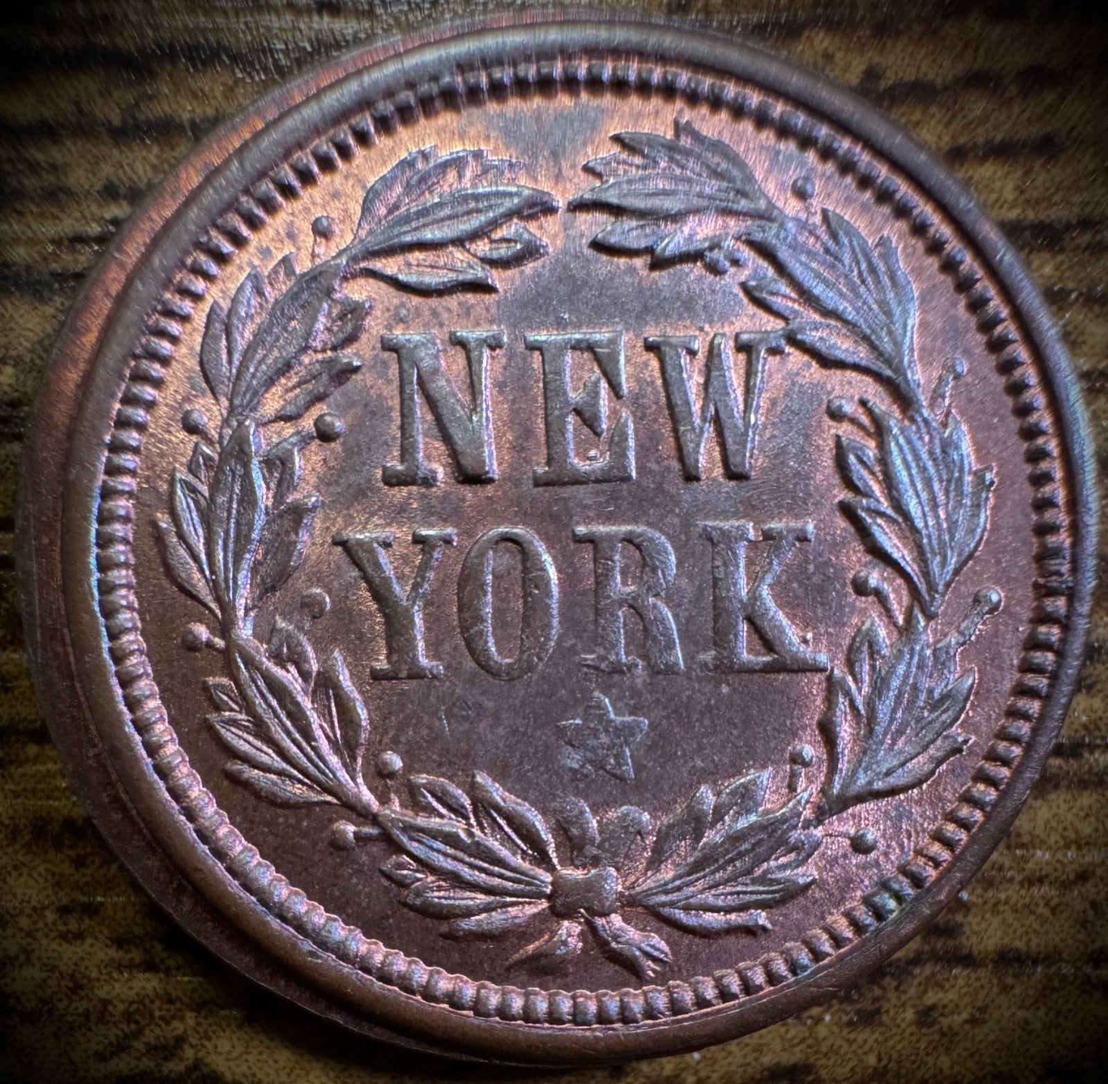 1863 F-110/442a Washington - New York CIVIL WAR STORE CARD Token R1 GORGEOUS1