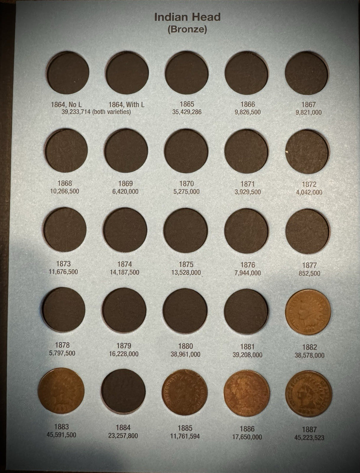 1857-1909 Flying Eagle Indian Head Cent Collection 28 Coins Starter Set Whitman2