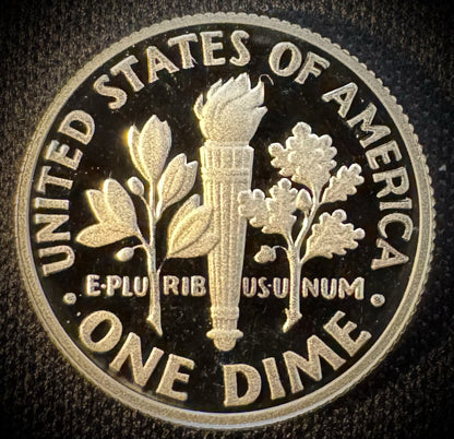 2020-S 99.9% SILVER And Clad PROOF Roosevelt Dime 10C .999 Fine Lot Of 2 Coins5