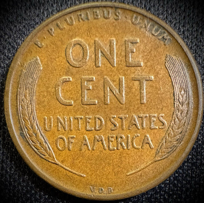 1909-P VDB Lincoln Wheat Cent Penny AU About Uncirculated First Year Of Type1