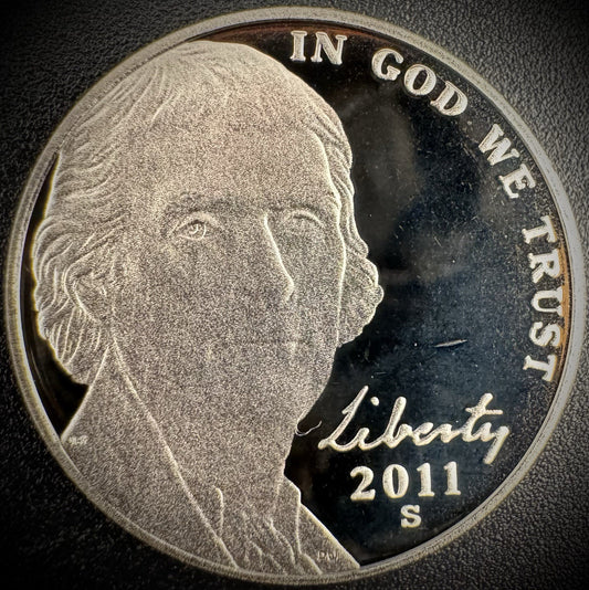 2010-S Jefferson Nickel GEM PROOF DEEP ULTRA CAMEO Coin0