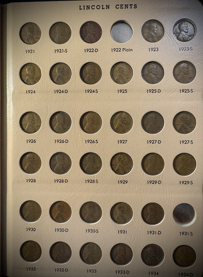1909-2025 PDS Lincoln Cent PENNY Near COMPLETE Set 344 Coins KEYS PROOFS DANSCO3