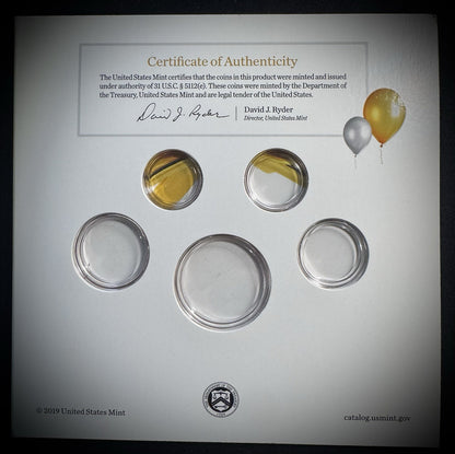 2020 US Mint Happy Birthday Coin Set Card w Plastic Coin Holders Only No Coins2