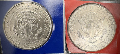 2008 P D Satin Finish Kennedy Half Dollar 2 Coins From US Mint Uncirculated Set9