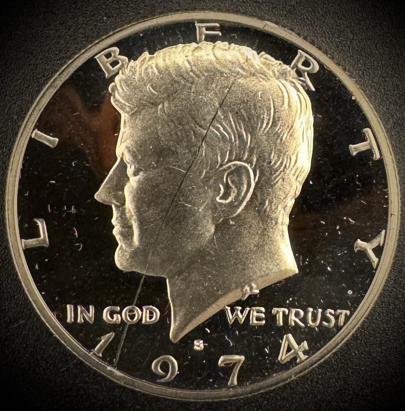 Impaired Kennedy Half Dollar PROOF Coin Lot Of 5 Clad & 1 Silver Coin READ MORE!8