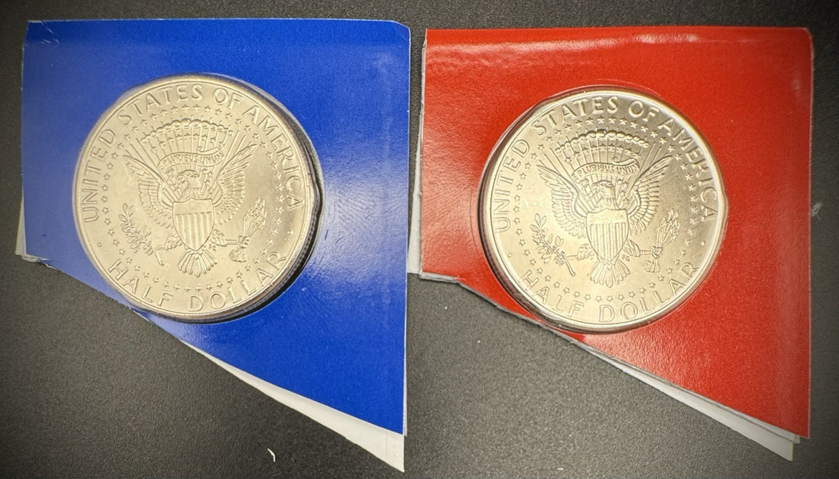 2010 P D Satin Finish Kennedy Half Dollar 2 Coins From US Mint Uncirculated Set1