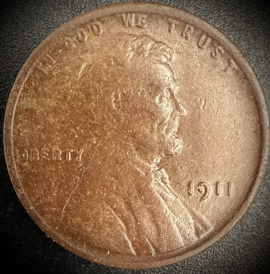 1911 Lincoln Wheat Cent Penny VF0